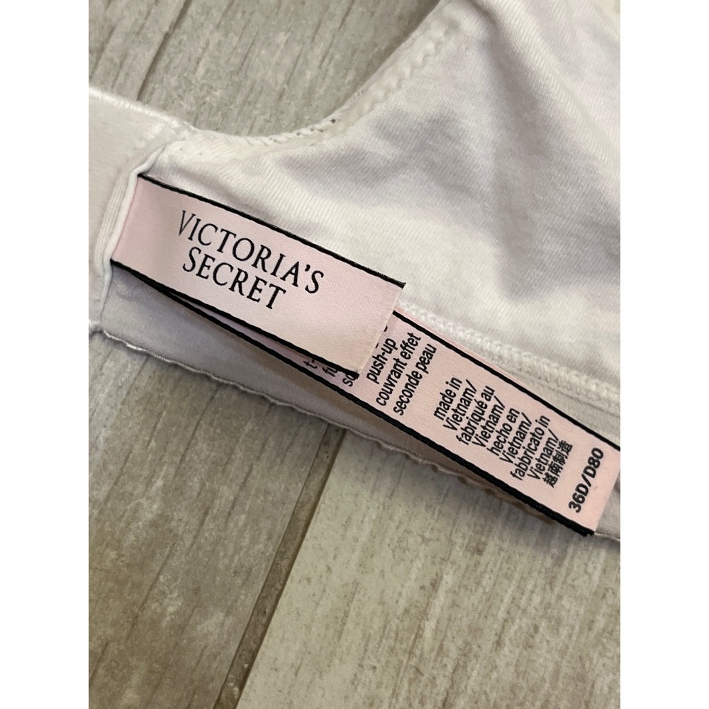 Victoria's Secret T-Shirt‎ Push-Up Full Coverage Bra Gray 36D 388815-QBF